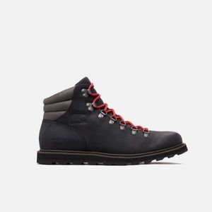 $190 Sorel Madson Hiker Waterproof Black / Noir 9